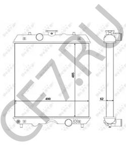 3A151 / 17101 KUBOTA Радиатор, охлаждение двигателя в городе Королёв