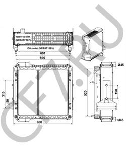 128/14326 JCB (BAMFORD) Радиатор, охлаждение двигателя в городе Королёв