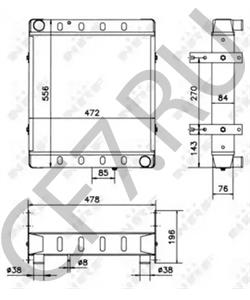 923/02900 JCB (BAMFORD) Радиатор, охлаждение двигателя в городе Королёв