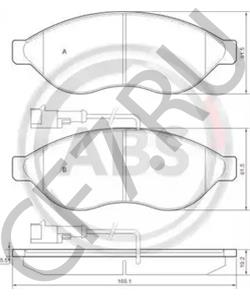 1617273980 CITROEN/PEUGEOT Колодки /FIAT JUMPER/BOXER/DUCATO 2006 в городе Королёв