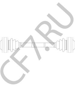 116502000000 ALFAROME/FIAT/LANCI Приводной вал в городе Королёв