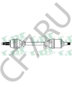 46307147 ALFAROME/FIAT/LANCI Приводной вал в городе Королёв