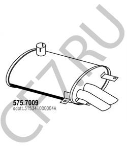 315341000004A VIASA Средний / конечный глушитель ОГ в городе Королёв