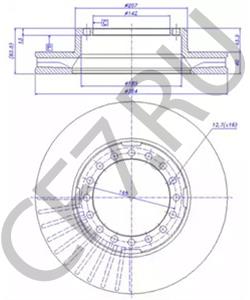 D 00816100 BREDAMENARINIBUS Тормозной диск в городе Королёв