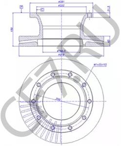 3218G1333 RUBERY-OWEN Тормозной диск в городе Королёв
