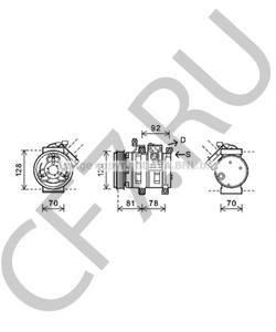 6651303111 Ssang Yong Компрессор кондиционера в городе Королёв