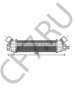 2371121051 SSANGYONG Интеркулер в городе Королёв