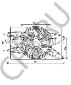 68197298AB JEEP Вентилятор, охлаждение двигателя в городе Королёв