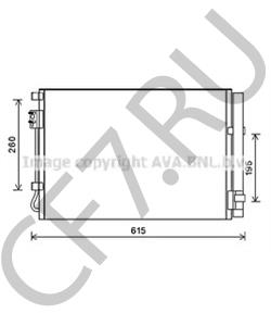 976061R050 HYUNDAI / KIA КОНДЕНСАТОР СИСТЕМЫ ОХЛАЖДЕНИЯ, НЕ СОДЕРЖИТ ХЛАДАГЕНТА [ORG в городе Королёв