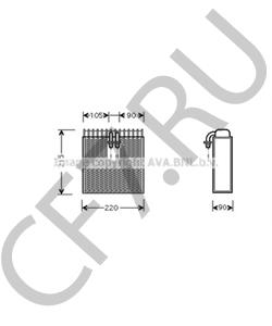 46721365 ALFAROME/FIAT/LANCI Испаритель, кондиционер в городе Королёв