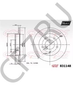 25526230 BRISTOL Тормозной диск в городе Королёв