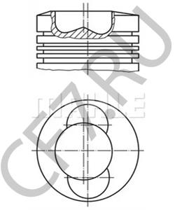 02233306 Bodyparts поршень в сборе F6L913,BF6L913,913 102мм 4 кольца (02236679) в городе Королёв