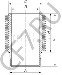 0414 9541 KHD Гильза цилиндра в городе Королёв