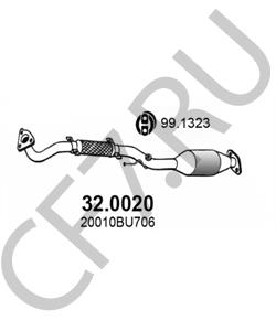 20010BU706 DATSUN Катализатор в городе Королёв