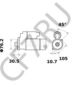 563-63 RUGGERINI Стартер в городе Королёв