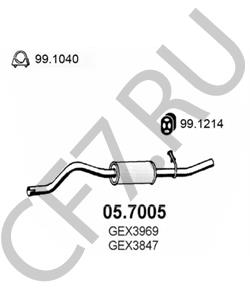 GEX3969 ROVER/TRIUMPH/AUSTIN Глушитель выхлопных газов конечный в городе Королёв