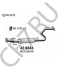 GEX33733 AUSTIN-HEALEY Средний глушитель выхлопных газов в городе Королёв