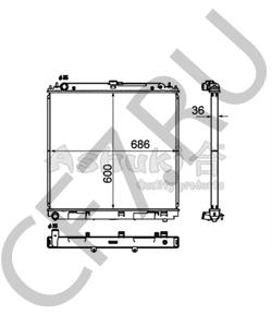 21410EB31A AWD Радиатор, охлаждение двигателя в городе Королёв