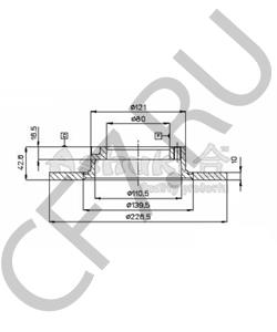 DBA641 ROV/TRIU/JAGU/AUSTIN Тормозной диск в городе Королёв