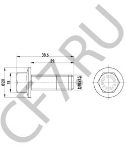 1487793 Ford Болт, диск тормозного механизма в городе Королёв