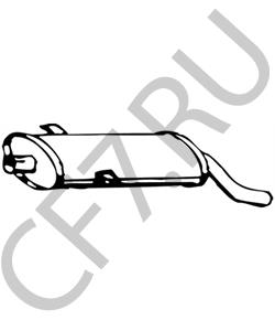 4015012101 WARTBURG Глушитель выхлопных газов конечный в городе Королёв