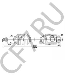 49500-3E111 BUESSING Приводной вал в городе Королёв