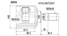 HYUNDAI / KIA ШРУС ВНУТРЕННИЙ(2,0) АКП[ORG