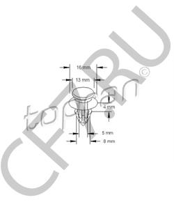 2345957 GENERAL MOTORS Клипса в городе Королёв