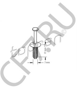 90414659 VAUXHALL Распорная заклепка в городе Королёв