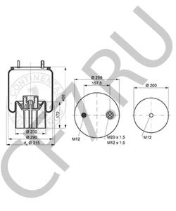 M060924 ACERBI Кожух пневматической рессоры в городе Королёв