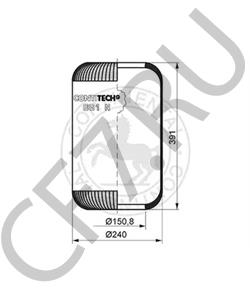 546 905 134 HANOMAG Кожух пневматической рессоры в городе Королёв