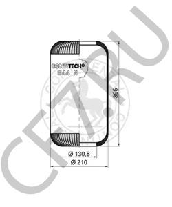 536905266 HANOMAG RHEINSTAHL Кожух пневматической рессоры в городе Королёв