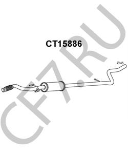 1717QC CITROËN (DF-PSA) Предглушитель выхлопных газов в городе Королёв