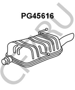 1726JC PEUGEOT (DF-PSA) Глушитель выхлопных газов конечный в городе Королёв