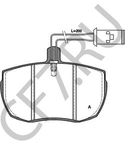 GBP287 ROVER Комплект тормозных колодок, дисковый тормоз в городе Королёв