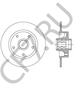 8660001615 Motrio ДИСК ТОРМ ЗАД 1ШТ СО СТУП ПОДШ (МОТРИО) в городе Королёв