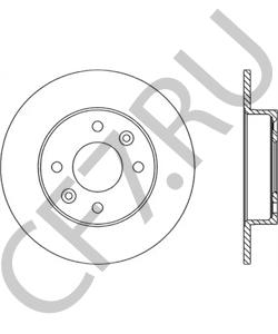 8671000084 Motrio Комплект Тормозных Дисков (2шт) в городе Королёв