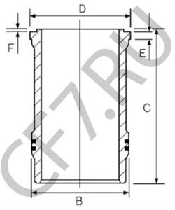 5 000 336 162 SAVIEM Гильза цилиндра в городе Королёв
