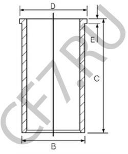 88692190 BEDFORD Гильза цилиндра в городе Королёв
