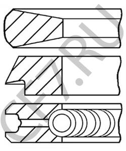 0640 W5 PEUGEOT MOTORCYCLES Комплект поршневых колец в городе Королёв