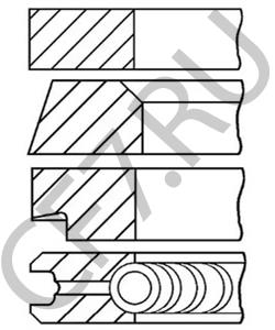 2838210057 LOMBARDINI Комплект поршневых колец в городе Королёв