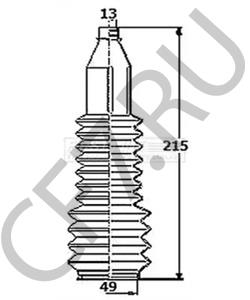 Q0005376V0010000N SMART Пыльник, рулевое управление в городе Королёв