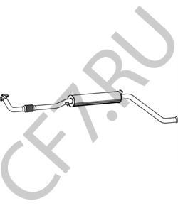 1118-1200020 Экрис Резонатор ВАЗ-1118 с виброкомпенсатором "ЭКРИС" (2 кожуха) в городе Королёв