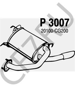 20100-CG200 INFINITI Глушитель выхлопных газов конечный в городе Королёв