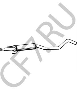 BM50268 BOLINDER MUNKTELL Средний глушитель выхлопных газов в городе Королёв