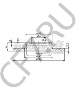 1110614 ÖAF Тормозной диск в городе Королёв