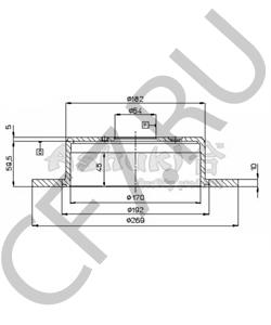24.0110-0241.1 Ate Tarcza hamulcowa в городе Королёв
