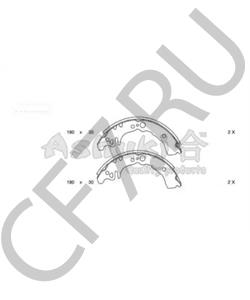 GS8761 MULTICAR Комплект тормозных колодок в городе Королёв
