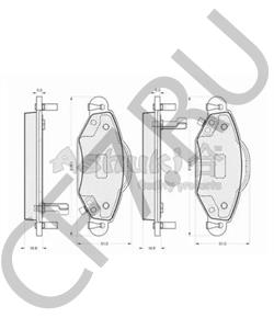 SP 499 PR ROVER/TRIUMPH/AUSTIN Комплект тормозных колодок, дисковый тормоз в городе Королёв