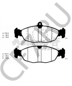 SP 252 PR ROVER/TRIUMPH/AUSTIN Комплект тормозных колодок, дисковый тормоз в городе Королёв